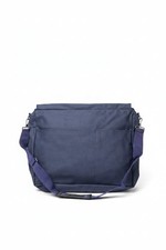 Navy Blue Leather Laptop Bag Briefcase Professional Business Work Messenger New picture