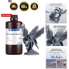 Upgraded Water Washable 3D Printer Resin 2.0, 405nm High Precision 3D Resin, ... picture