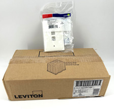 NEW Leviton 41091-2WN QuickPort Wallplate Single Gang 2-Port White BOX OF 25 picture