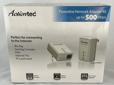 Actiontec PWR514K01 500 Mbps Powerline Network Adapter Kit 4 Port NEW SEALED picture