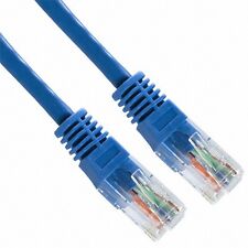 100 - 10' FT CAT5e ALL COPPER 8 WIRE PATCH CORD ETHERNET NETWORK CABLE BLUE picture