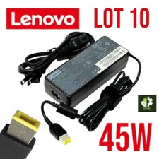Lot of 10 LENOVO ThinkPad AC Adapter Power Charger 45W 20V Square Tip Genuine picture