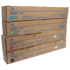 NEW Genuine Konica Minolta TN514 Full Size Toner Set of 4 (CMYK)  OEM  & Sealed picture