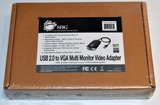 NEW SIIG USB to VGA Multi Monitor Video Adapter JU-VG0111-S1 works on USB 2.0 up picture