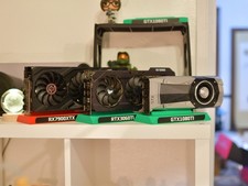 Custom 3D Printed GPU Display Base with Name Plate picture