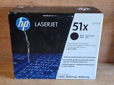 HP Q7551X Toner Print Cartridge 2010 Factory Sealed 51X High Yield OEM Genuine picture