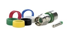 Leviton 40985-CRU Universal Compression RCA Connector Series 6 Quad picture