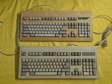 Lot of 2 Vintage AT DIN Keyboards Reveal RT101+ & Lite-On SK-8801B-U TC picture