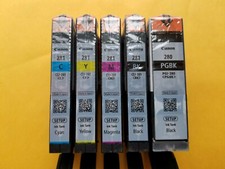Genuine Canon 280 281 setup Ink Cartridges 5-Pack Full Set for TS6120 TS6220 picture
