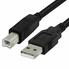 25Ft USB 2.0 High Speed Type A Male to Type B Male Printer Scanner Cable Cord Bk picture