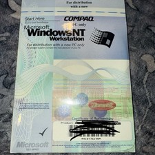 Microsoft Windows NT Workstation for Compaq PC, Factory Sealed picture