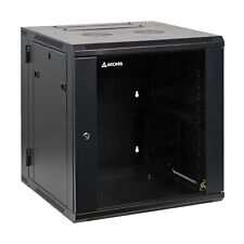 Depot 12U Professional Wall Mount Server Cabinet Enclosure Double Section Hing picture