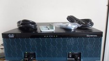 CISCO 3945/K9 3-Port Gigabit ROUTER 3900-SPE150/K9 1G DRAM ios-15.7M4 DUAL Power picture