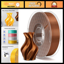 Silk PLA 3D Printer Filament 1.75mm Copper Color 1KG - High-Quality, Smooth Fini picture