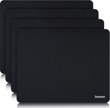 Senetem 4-Pack Mouse Pad, Ultra-Smooth Gaming Mousepad, Non-Slip Rubber Base, Wa picture