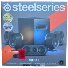 SEALED - SteelSeries Arena 9 RGB Bluetooth 5.1 USB Surround Gaming Speakers picture