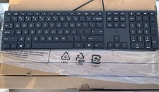 New, In Box, HP Slim Wired Keyboard - Black picture