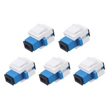 5Pack SC/UPC Fiber Optic Coupler Keystone Jack Modular Singlemode Adapter picture
