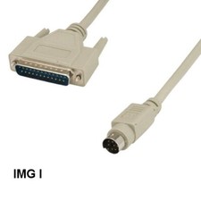 10x 6ft MDIN 8 8Pin Male to DB25 25Pin Male Cable for Mac Imagewriter I Printer picture