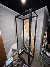 Tripp Lite 45u 4-Post Open Frame Rack for Network Equipment on Wheels picture