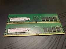 Micron 16GB 2x8GB DDR4 2400 Dual Kit Desktop RAM MTA8ATF1G64AZ-2G3H1 picture