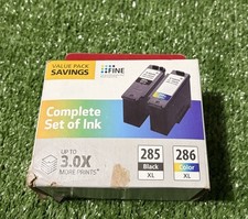 Genuine Canon 285XL Black / 286XL Color Ink OEM Cartridges Open Box picture