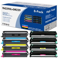 8PK High Yield TN229XL Toner & DR229 Drum Unit For Brother HL-L3220CDW L3280CDW picture