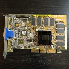 RARE ASUS AGP-V3800/16M PURE NVIDIA RIVA VGA C1AVFH 5184-3490 Video Card Vintage picture