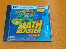 ⭐️⭐️⭐️⭐️⭐️ Knowledge Adventure Math Blaster CD-ROM Ages 6-9 Version 1.0c picture