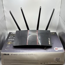 ASUS AX1800 1800Mbps 4 Ports WiFi 6 Router - Black (RT-AX55) picture
