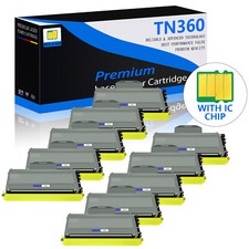 10PK Black TN360 TN-360 Toner Cartridge for Brother MFC-7340 DCP-7030 HL-2150N picture