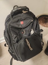 SwissGear 1900 ScanSmart Laptop Backpack Black Airflow Travel Bag picture