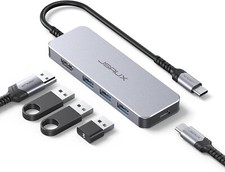 USB C Hub, JSAUX Type C MacBook Pro Multiport Adapter, 5 in 1 Thunderbolt 3 Dock picture