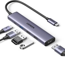 USB C Hub 5 in 1 Multiport Adapter Revodok 105 4K HDMI, 100W Power Delive picture