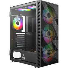 Montech X3 Mesh Black ATX PC Case 6 RGB Fans Open Box picture