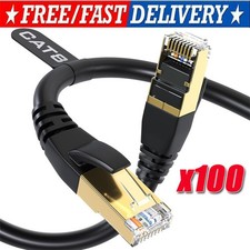 Cat 8 Ethernet RJ45 Cable Super Speed 40Gbps Patch LAN Network Gold Plated Lot picture