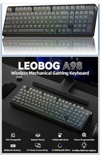 LEOBOG A98 Wireless Gaming Creamy Mechanical Keyboard with Number Pad Knob 96% picture