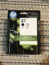 Genuine HP 4 Pack 67 Black & 67 Cyan Yellow Magenta Ink Cartridges Exp 10/2025+ picture