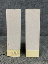 Infinity IBM AF-60128 Desktop Computer Speakers Pair Ivory Used picture