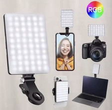 Smart Clip-On Video Light Phone Laptop USB Rechargeable for Streaming picture