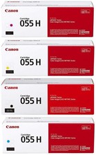 Canon 055H CMYK High Yield Toner Cartridge Set OEM 3019C001 3020C001 New Sealed picture