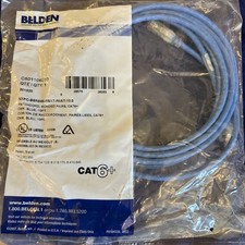 One Belden Cat 6+ CMR Mod Patch Cord, Bonded Pairs, Blue, 10ft, C601106010 picture