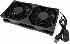 USB Cooling Fan Dual 120Mm 5V USB PC Fan with on off Switch picture