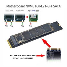 JMB582 2280 Motherboard Desktop Adapter SSD Card SATA NGFF Key to NVME M-key picture
