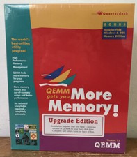 New Sealed Vtg 1994 Quarterdeck Qemm Version 7.5 Memory Manual w Software Disks picture