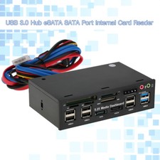5.25 inch Multi-Function USB 3.0 Hub Front Panel Media Dashboard  eSATA O4J1 picture