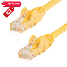 StarTech 12ft CAT6 Ethernet Cable - Yellow CAT 6 Gigabit 12 ft, picture