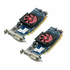 Lot of 2 AMD Radeon AMD Radeon HD 6450 1GB Video Card DVI+DP SFF picture