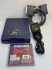 iomega Zip Z100P2 External Drive w/ Power Cord, Parallel Cord, 100MB Disk picture