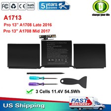LOT A1708 A1713 Battery for MacBook Pro 13 inch Late 2016 Mid 2017 EMC 2978 3164 picture